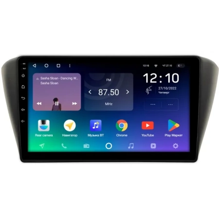 Штатное головное устройство Skoda Fabia 3 2014-2018 (черная) Teyes SPRO PLUS 4/64 9 дюймов RM-9-571 на Android 10 (4G-SIM, DSP, IPS)