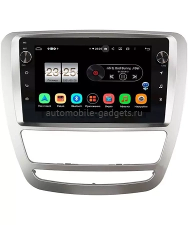Штатная магнитола JAC T6 2015-2024 (серебряная) OEM BPX609-4282 на Android 10 (4/64, DSP, IPS, с крутилками)