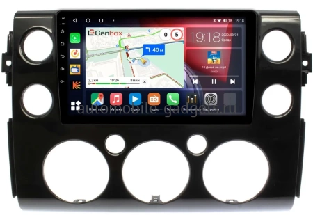 Toyota FJ Cruiser 2006-2022 (черная, глянцевая) Canbox H-Line 4196-9-188 на Android 10 (4G-SIM, 6/128, DSP, QLed)