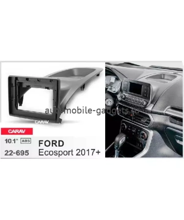 Carav 22-695 переходная рамка для установки автомагнитолы 10" в FORD Ecosport 2017+