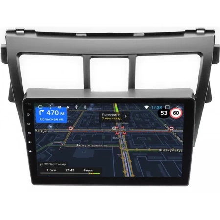 Штатная магнитола OEM RK9-402 для Toyota Belta, Vios, Yaris sedan 2005-2012 (черная, матовая) на Android 10 (CarPlay, AHD, 1/32)
