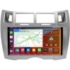 Штатная магнитола Canbox EVO 2K 5814-9-0675 для Toyota Vitz 2 (XP90), Yaris 2 2005-2012 (серебряная, Тип 2) на Android 14 (4G-SIM, 4/64, DSP, QLed, AI, 360)