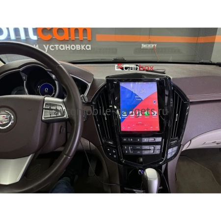 Штатное головное устройство Cadillac SRX 2 2009-2016 (черная, глянцевая) Canbox PRO-Line (Tesla style) 9.7 дюймов 4/64 7881-1312-85 на Android 13 (4G-SIM, DSP, QLed)