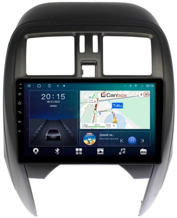 Штатная магнитола Canbox L-Line 4169-9-NI097N для Nissan March (K13) 2013-2024 на Android 10 (4G-SIM, 2/32, TS18, DSP, QLed)
