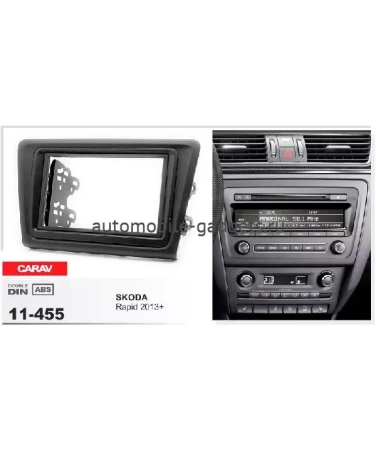 Переходная рамка CARAV 11-455 SKODA Rapid 2013+