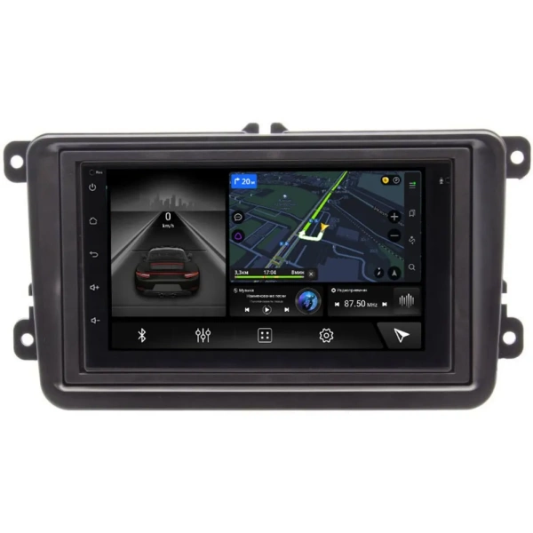 Магнитола в штатное место 2 din Volkswagen Amarok, Caddy, Golf, Passat, Polo Canbox Logic-i3 5731-RP-VWTRN-22 на Android 11 (4G-SIM, 6/128, DSP, QLed, 360)