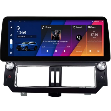 Toyota Land Cruiser Prado 150 2013-2017 (Тип 1) 12.3 дюйма Canbox GT1233-3047 на Android 10 (CarPlay, 2/32, DSP, QLed) BMW Style