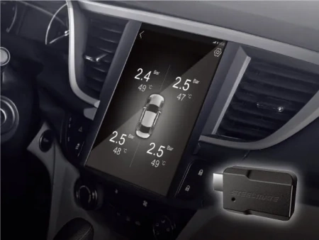 SteelMate TP-U1 система контроля давления в шинах для Android магнитол с внутренними датчиками