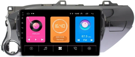Штатная магнитола Toyota Hilux 8 2015-2024 (руль слева) OEM RK10-1056 на Android 10 (CarPlay, AHD, 1/32) (для любой комплектации)