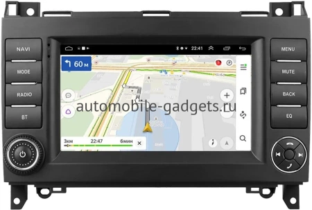 Mercedes A-klasse (W169), B-klasse (W245), Vito 2 (W639), Vito 3 (W447), Viano (W639) 2006-2018 (Вид 1, оранжевая подсветка клавиш) OEM 2/16 на Android 10 (GT7-RP-6498-475)