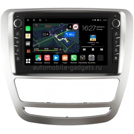 Штатная магнитола JAC T6 2015-2024 (серебряная) Canbox M-Line 7831-9-4282 на Android 10 (4G-SIM, 2/32, DSP, IPS) С крутилками