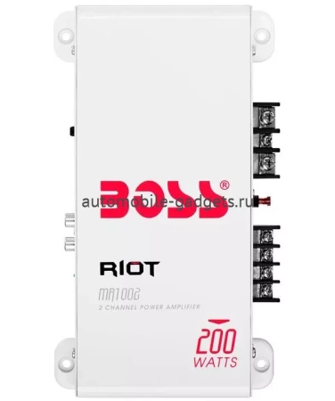 Влагозащищённый усилитель Boss Audio Marine MR1002 (2x200 Вт., класс A/B)