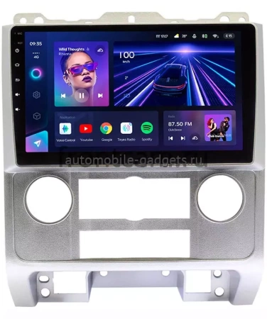 Штатное головное устройство Teyes CC3 4/64 9 дюймов RM-9278 для Ford Escape 2 2007-2012 (серебрянная) на Android 10 (4G-SIM, DSP, QLed)