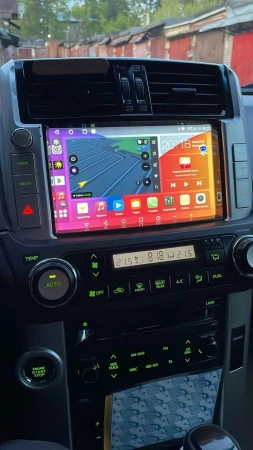 Штатное головное устройство Teyes SPRO PLUS 4/32 9 дюймов RM-9-0138 для Toyota Land Cruiser Prado 150 2009-2013 (для авто с 360, Navi и JBL Synthesis, глянцевая) на Android 10 (4G-SIM, DSP, IPS)