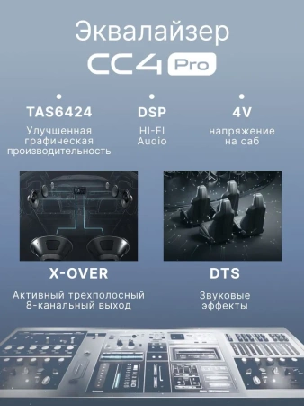 Штатное головное устройство Teyes CC4 Pro 2K 8/128 10.36 дюймов RM-10-1130 для Dodge Avenger, Caliber, Grand Caravan, Challenger, Charger, Durango, Journey, Magnum, Nitro, RAM 4 (черная) на Android 13 (4G-SIM, DSP, QLed, AI)