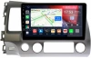 Штатная магнитола Honda Civic 8 4D 2005-2012 (левый руль, седан) Canbox H-Line 4195-10-063 на Android 10 (4G-SIM, 6/128, DSP, QLed)