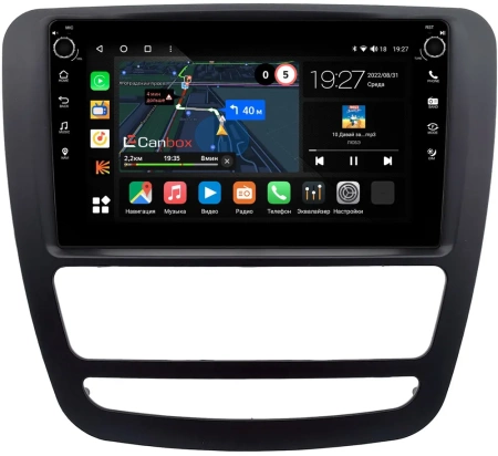 Штатная магнитола JAC T6 2015-2024 (черная) Canbox M-Line 7821-9-0550 на Android 10 (4G-SIM, 2/32, DSP, IPS) С крутилками