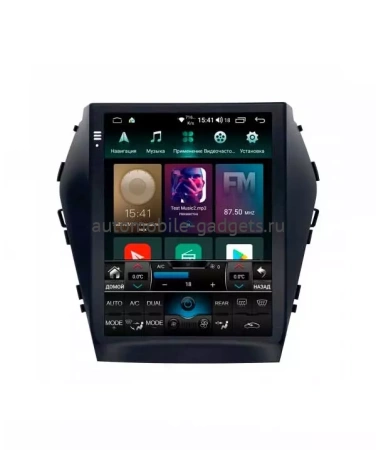 Roximo RT-2019 ("Тесла-стиль") Штатная магнитола для Hyundai Santa Fe (2012-2018) на Android 10 c 6GB, DSP, 4G