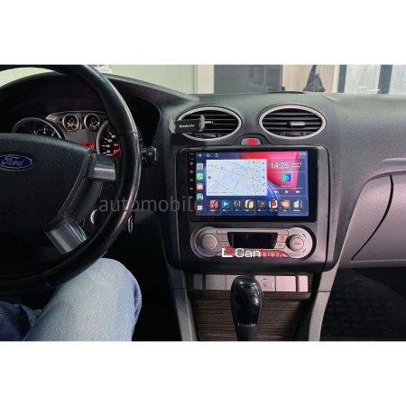 Штатная магнитола Canbox EVO 5810-9-0127 для Ford Focus 2 2005-2011 (с климат-контролем) на Android 14 (4G-SIM, 4/64, DSP, QLed, AI, 360)