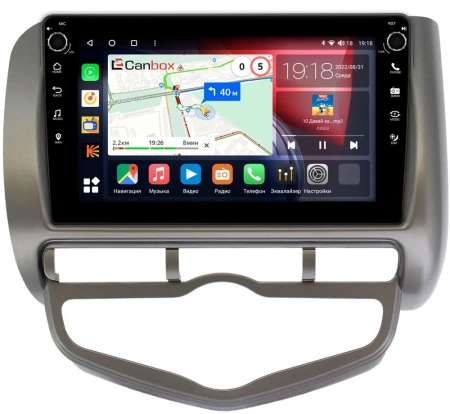 Honda Jazz 2001-2008 (с климат-контролем, левый руль) Canbox M-Line 7801-9267 Android 10 (4G-SIM, 2/32, DSP, IPS) С крутилками