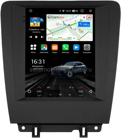 Штатное головное устройство Ford Mustang 5 2009-2014 Canbox M-Line (Tesla style) 9.7 дюймов 2/32 5620-1312-112 на Android 10 (4G-SIM, DSP, QLed)