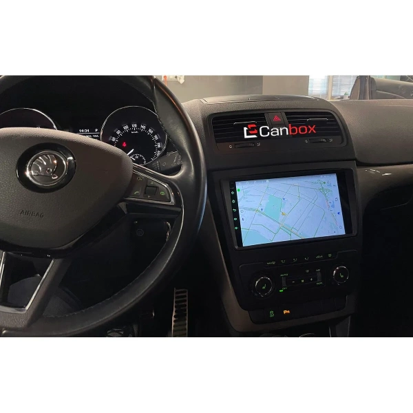 Штатная магнитола Canbox EVO 2K 5814-9-1176 для Skoda Octavia A5 2004-2013, Yeti 2009-2018 на Android 14 (4G-SIM, 4/64, DSP, QLed, AI, 360)