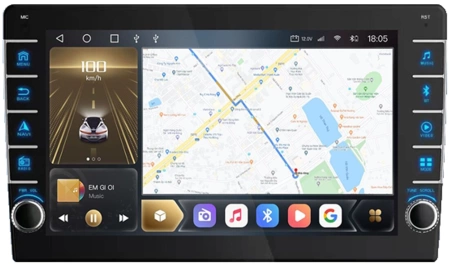 Carmedia SF-9309-Q (крутилки) штатная магнитола для Citroen, Peugeot, Fiat, Toyota на Android 12 c 6GB, DSP, 4G