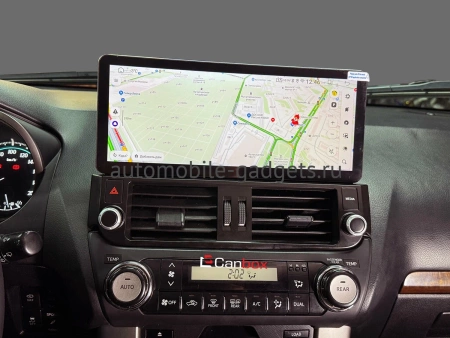 Штатная магнитола Toyota Land Cruiser Prado 150 2009-2013 (для авто с Navi и JBL Synthesis) 12.3 дюйма Canbox GTR1233-0561 на Android 10 (CarPlay, 4/64, DSP, QLed) BMW Style