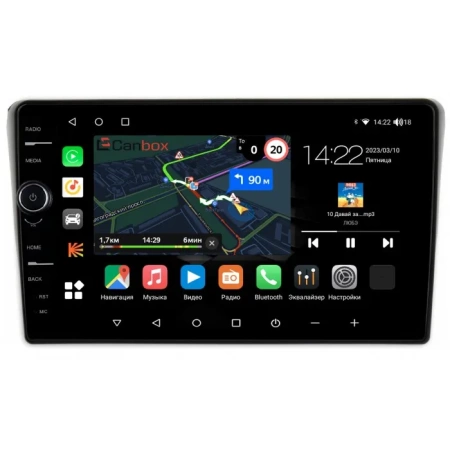 Штатная магнитола Canbox M-Line 7840-9373 для Toyota Avensis 2 2003-2009 черная на Android 10 (4G-SIM, 2/32, DSP, QLed)