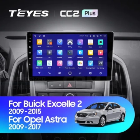Штатное головное устройство Buick Excelle 2 2009-2015 Teyes CC2 PLUS 4/32 9 дюймов RM-9-024 на Android 10 (4G-SIM, DSP, QLed)