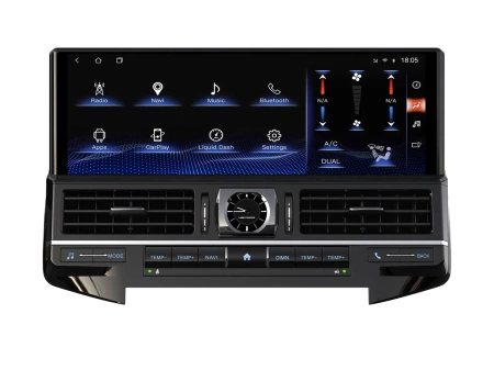 Carmedia ZH-T1603X Штатная магнитола для Toyota Land Cruiser 200 2015-2021 (отдельный экран климата) на Android 12 c 8GB, DSP, 4G