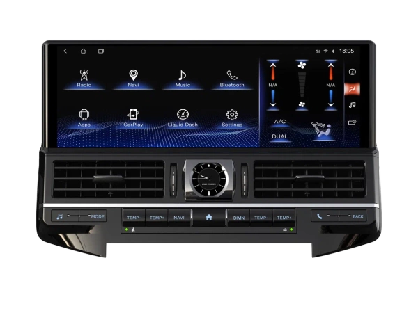 Carmedia ZH-T1603X Штатная магнитола для Toyota Land Cruiser 200 2015-2021 (отдельный экран климата) на Android 12 c 8GB, DSP, 4G