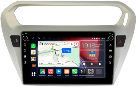 Штатная магнитола Peugeot 301 2012-2024 Canbox M-Line 7801-9118 Android 10 (4G-SIM, 2/32, DSP, IPS) С крутилками