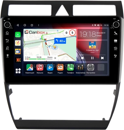 Audi A6 (C5), A6 (C5) Allroad, S6 (C5), RS6 (C5) 1997-2006 Canbox M-Line 7801-9110 Android 10 (4G-SIM, 2/32, DSP, IPS) С крутилками