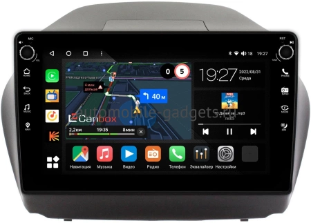 Hyundai ix35, Tucson 2 2009-2015 Canbox M-Line 7805-1042 на Android 10 (4G-SIM, 2/32, DSP, QLed) С крутилками (для авто с камерой)