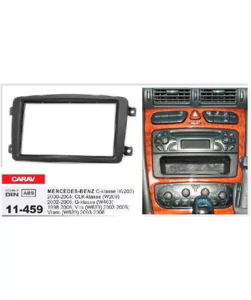 Переходная рамка CARAV 11-459  MERCEDES-BENZ C-klasse (W203) / CLK-klasse (W209) / G-klasse (W463) / Viano (W639) / Vito (W639) (1998-2006)