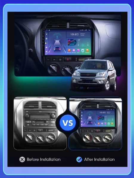 Штатная магнитола Toyota RAV4 (XA20) 2003-2006 Canbox EVO 2K 5833-9-508 на Android 14 (4G-SIM, 16/512, DSP, QLed, AI, 360)