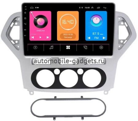 Ford Mondeo 4 2006-2010 (серебро) OEM RK10-1017 на Android 10 (CarPlay, AHD, 1/32)