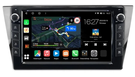 Volkswagen Bora 3 2016-2022 Canbox M-Line 7825-10-2590 на Android 10 (4G-SIM, 2/32, DSP, QLed) С крутилками