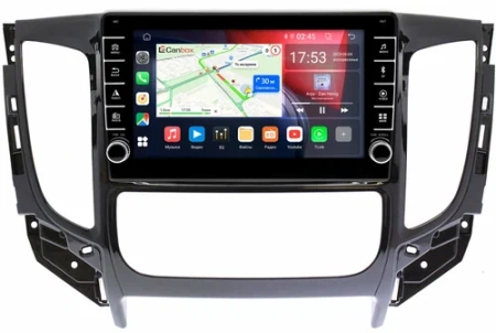 Штатная магнитола Canbox BGT9-637 для Mitsubishi L200 5, Pajero Sport 3, Montero Sport 3 2015-2019 (для авто с МКПП, с климат-контролем, глянцевая) 2/32 Android 10 (IPS, DSP, CarPlay)
