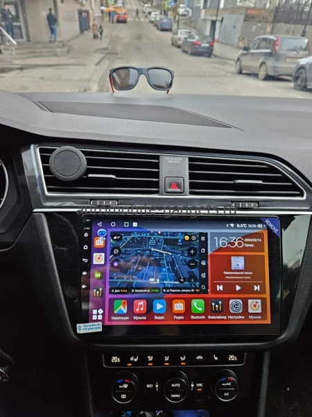 Штатная магнитола Volkswagen Tiguan 2 2016-2023 Canbox M-Line 4543-10-1122 на Android 10 (4G-SIM, 2/32, DSP, QLed)