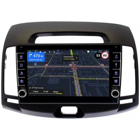 Штатная магнитола OEM BRK9-9077 для Hyundai Elantra 4 (HD) 2006-2011 (темно-серая) 1/16 Android 10