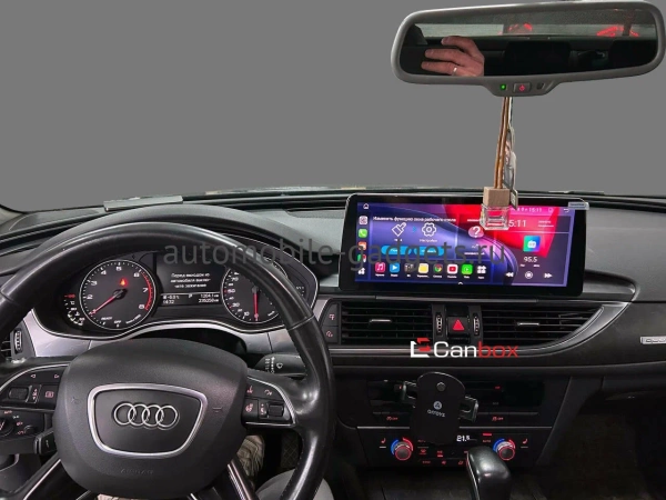 Штатная магнитола Audi A6 (С7) 2011-2018 12.3 дюйма Canbox GTR1233-0264 на Android 10 (CarPlay, 4/64, DSP, QLed) BMW Style