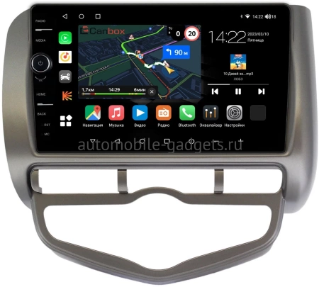 Штатная магнитола Honda Jazz 2001-2008 (с климат-контролем, левый руль) Canbox M-Line 7840-9267 Android 10 (4G-SIM, 2/32, DSP, QLed)