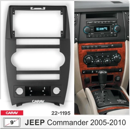 Parafar PF198RNP Штатная магнитола для Jeep Commander (2005-2010) на Android 13 c 8GB, DSP, 4G