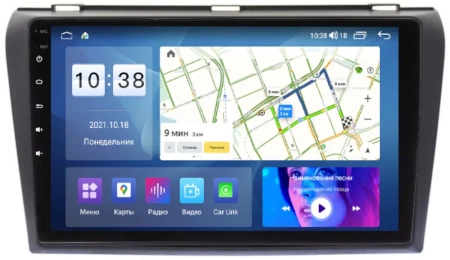 Магнитола для Mazda 3 2004-2009 Parafar на Андроид 14.0 PF161THD