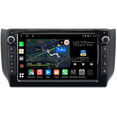 Штатная магнитола Canbox M-Line 7825-1008 для Nissan Sentra 7 (B17), Tiida 2 2012-2019 (авто без Navi) на Android 10 (4G-SIM, 2/32, DSP, QLed) С крутилками