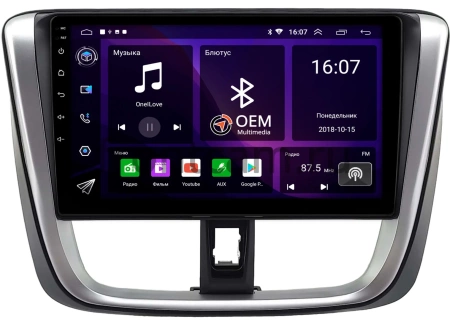 Штатная магнитола Toyota Vios 3, Yaris 3 (XP150) 2017-2022 Canbox RS10-0697 1.5/32 на Android 10 (IPS, DSP, CarPlay)