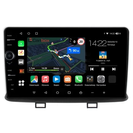 Mitsubishi Pajero Mini 2 1998-2008 (в замен верхнего кармана) Canbox M-Line 7840-9-1353 на Android 10 (4G-SIM, 2/32, DSP, QLed)