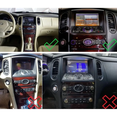 Infiniti QX50 2013-2017, EX25 (J50), EX35 (J50), EX37 (J50) 2007-2013 (Тип A, для авто без кнопок TEL и APPS) Canbox BGT9-3108 2/32 на Android 10 (IPS, DSP, CarPlay)